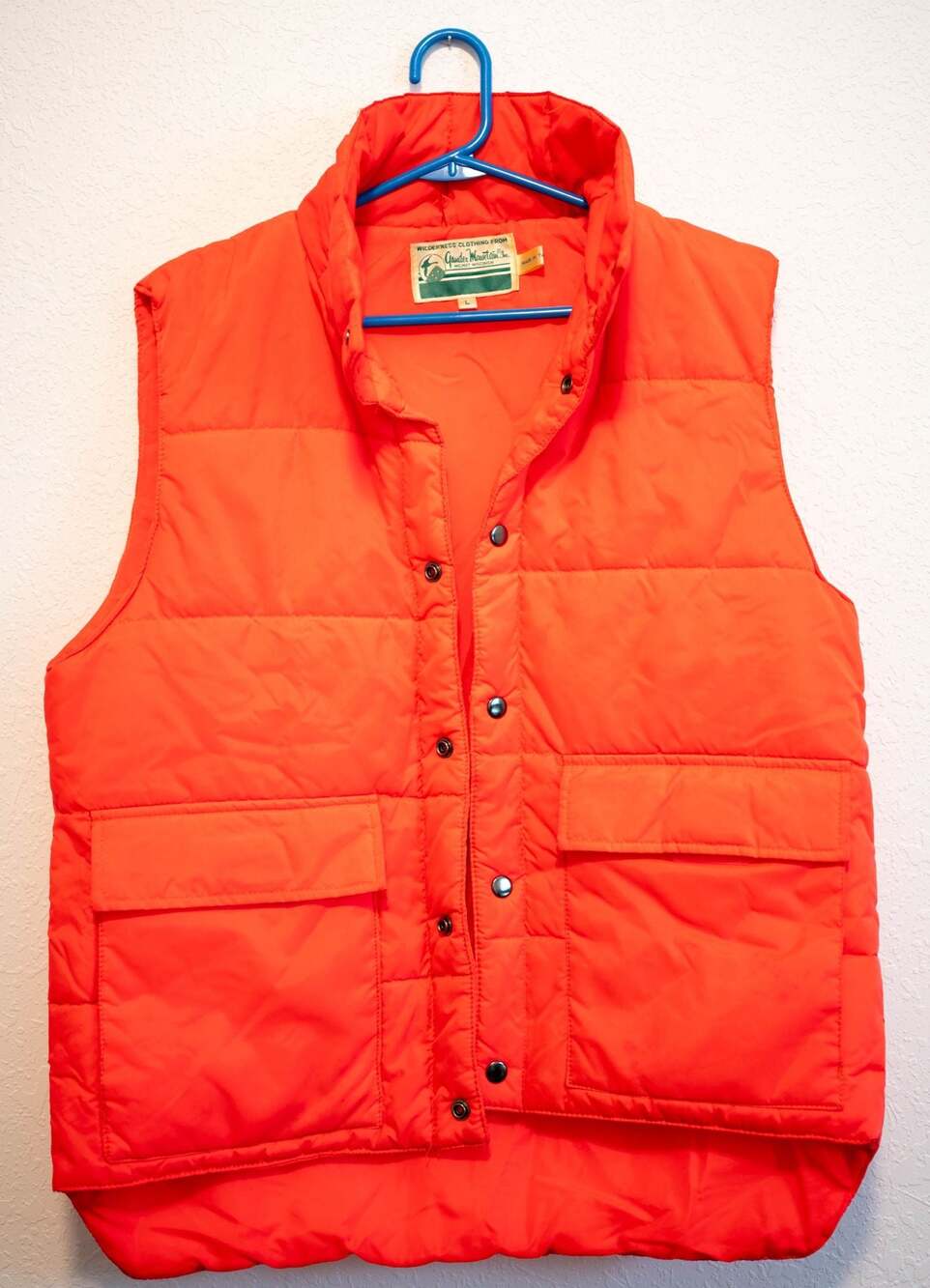 Vintage Gander Mountain Wilderness Clothing Quilted Puffer Hunting Vest